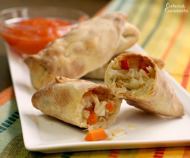Baked Vegetable Egg Rolls are a healthier alternative to that family-favorite take-out treat. Great to freeze for later so you always have some on hand! 