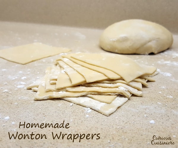 Wonton wrappers are fun and easy to make at home. Make a big batch and use them to make egg rolls, wontons, dumplings, ravioli, and more! 