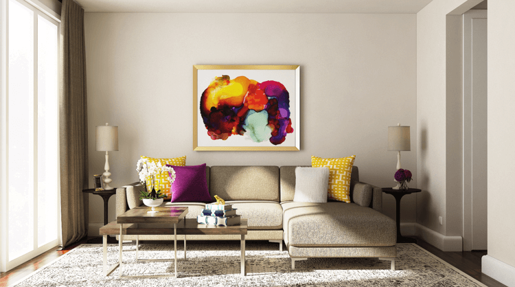 modern home interior design modern art