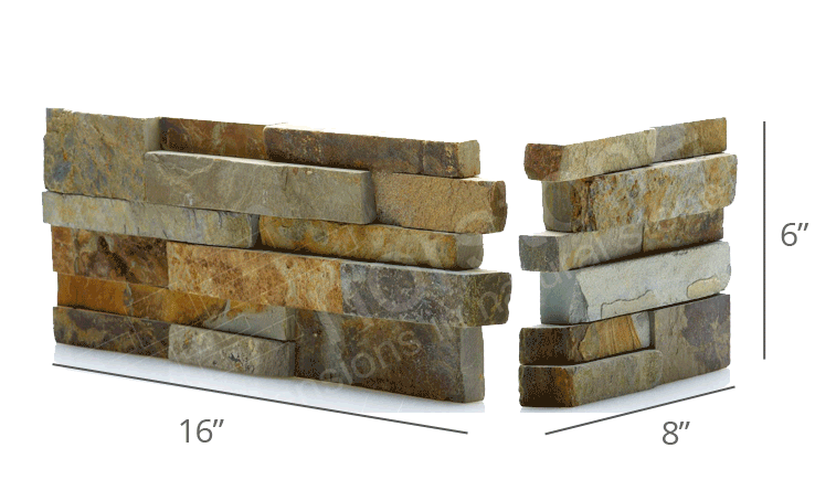 Norstone Stack Stone Fireplace