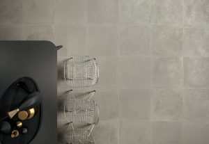 Concrete effect tiles