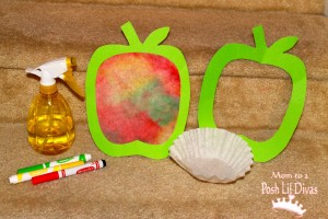 apple crafts - coffee filters