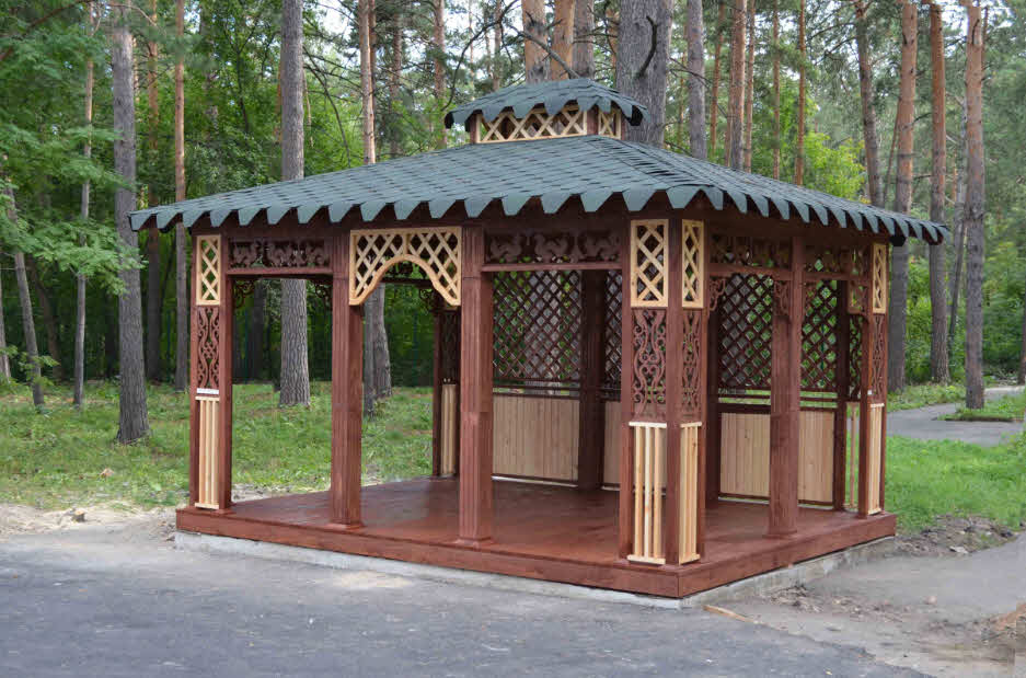 квадратная-беседка