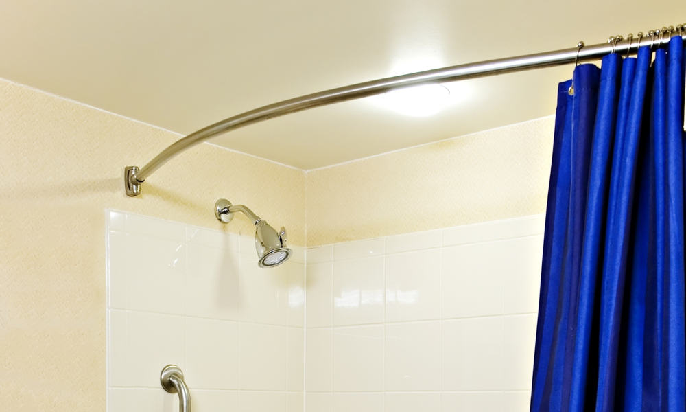 curved shower curtain rod